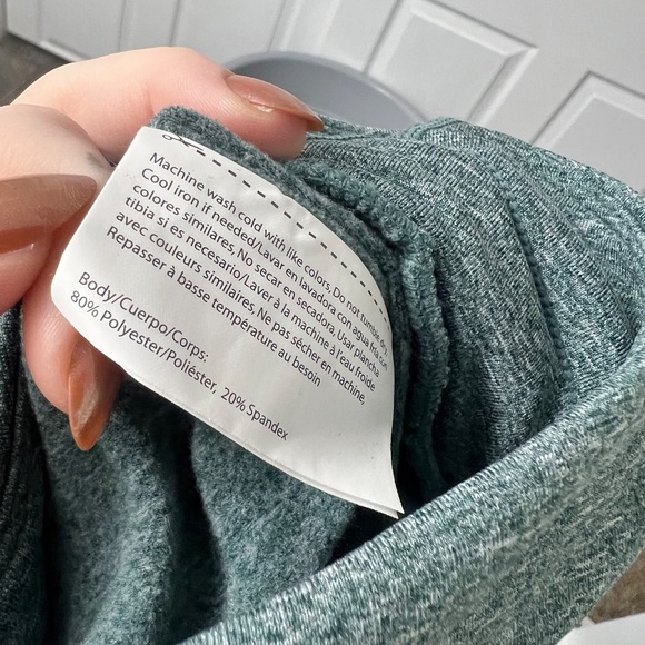 Walk Pop Heather Green jogger sweatpants Size 1x - Picture 7 of 7